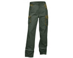 PANTALON COMPAS VERT/BEIGE