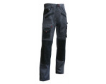 PANTALON PRO ARGILE GRIS/NOIR