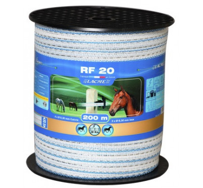 RUBAN RENF BLANC 20MM 200M