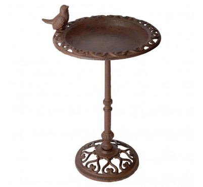 PLATEAU OISEAU SUR PIED EN FONTE