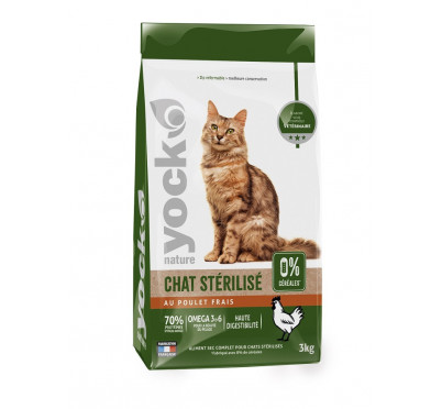 YOCK NATURE CHAT STERIL POUL 3KG