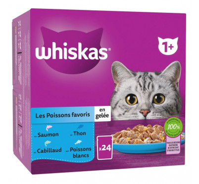 WHISKAS GELEE POISSON 24X85G